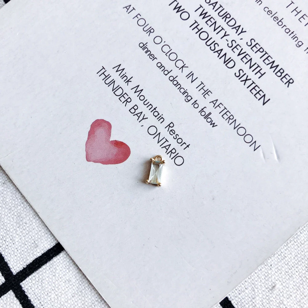 Wholesale Copper Hanging Crystal Geometric Square Pendant Jewelry Accessories With Red Copper Plated Zircon Inlay And Electroplating - Image 15