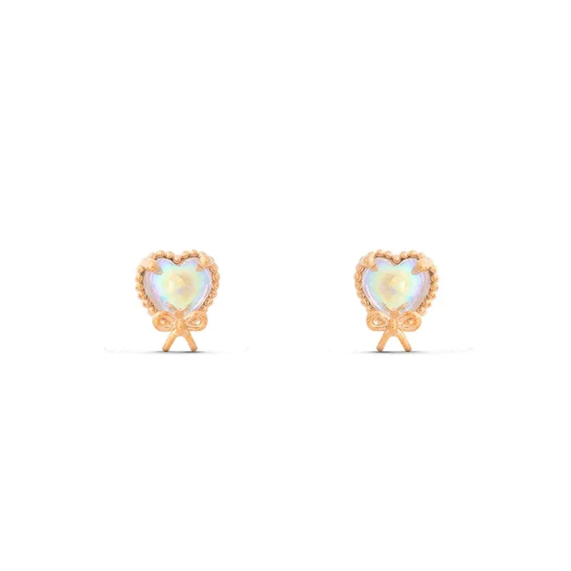 Wholesale Copper Inlaid Zircon Animal Zodiac Heart Shape Women's Earring Set - Image 10