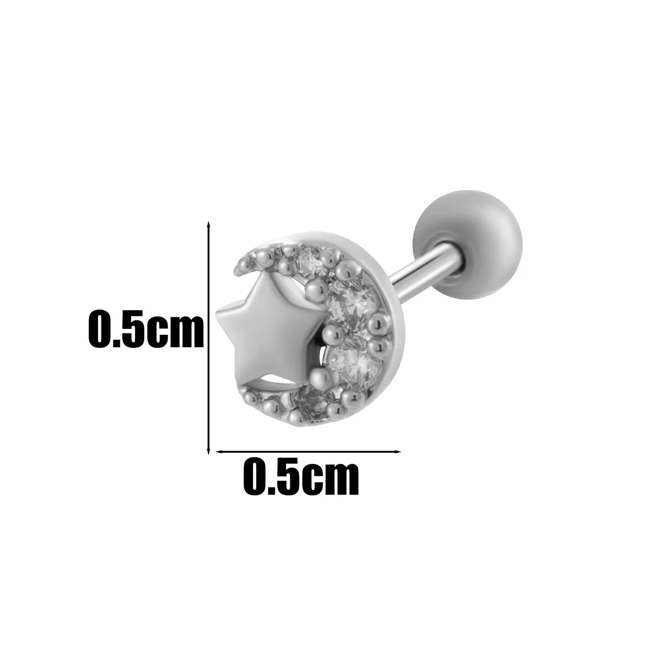 Wholesale Copper Jewelry Fashion Allmatch Moon Bow Style With Flower Pattern For Women - Image 15