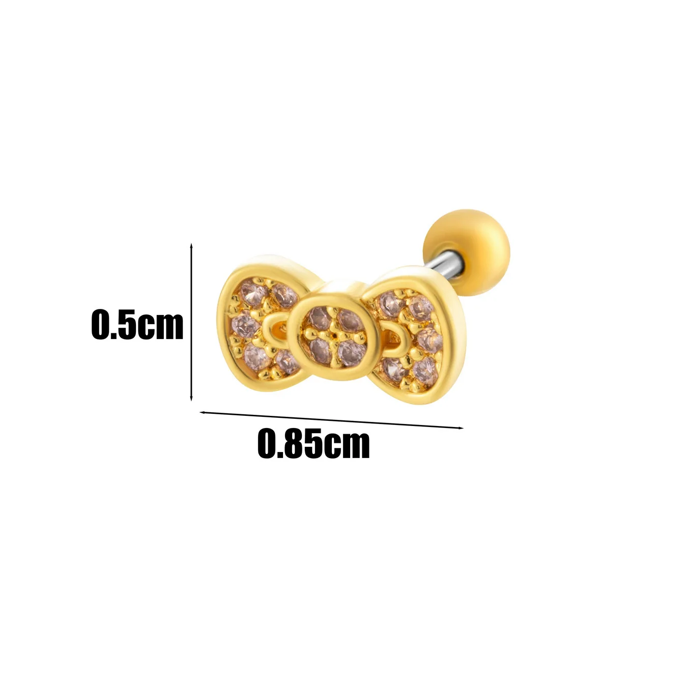 Wholesale Copper Jewelry Fashion Allmatch Moon Bow Style With Flower Pattern For Women - Image 4