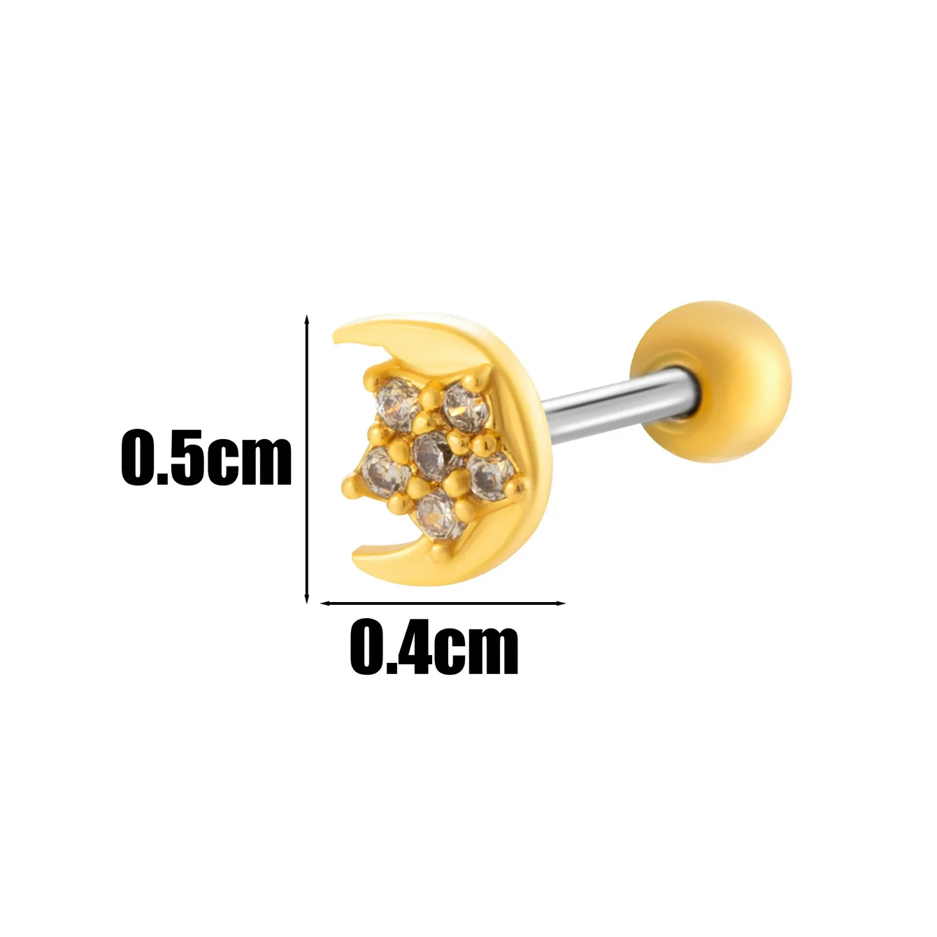 Wholesale Copper Jewelry Fashion Allmatch Moon Bow Style With Flower Pattern For Women - Image 8