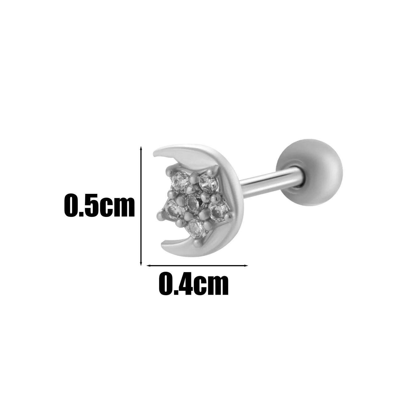 Wholesale Copper Jewelry Fashion Allmatch Moon Bow Style With Flower Pattern For Women - Image 9