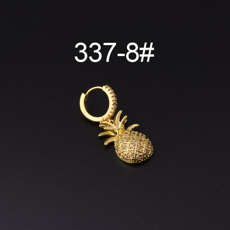 Wholesale Copper Microinlay Irregular Animals Zodiac Ear Buckle Piercing Earrings Jewelry - Image 13