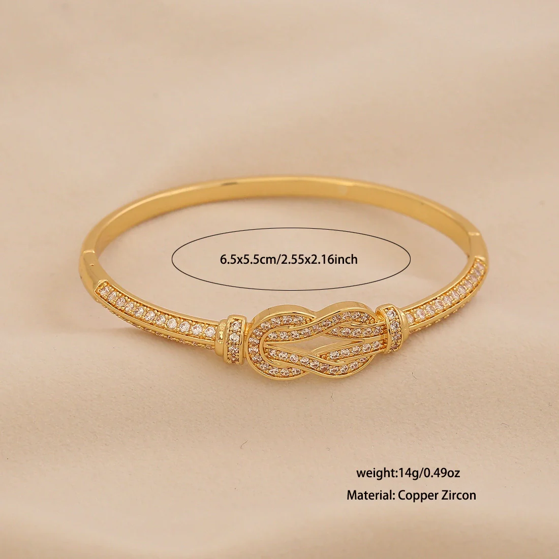 Wholesale Copper Micropaved Zircon Inlaid With Gold Bracelet Luxury Highend Jewelry - Image 3