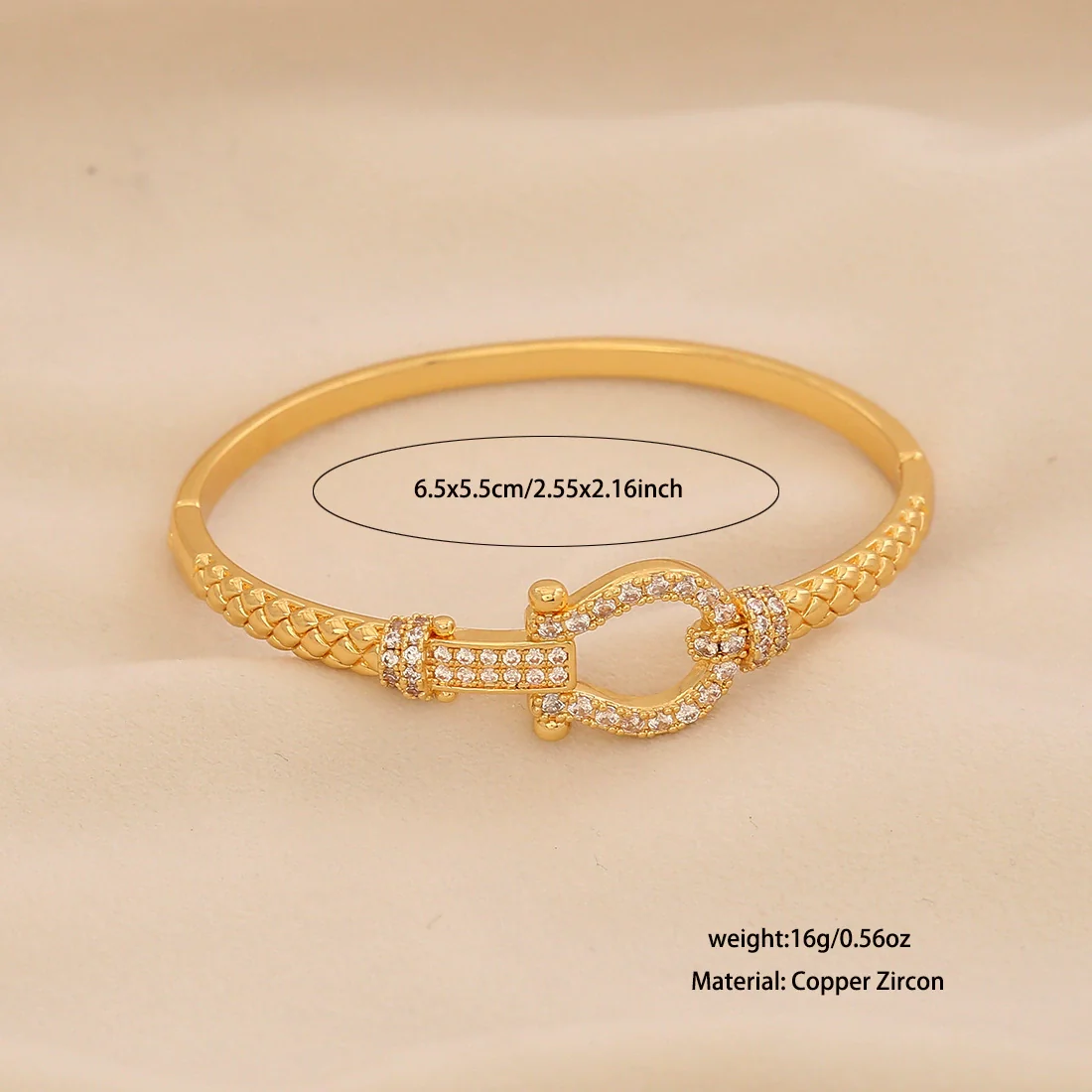 Wholesale Copper Micropaved Zircon Inlaid With Gold Bracelet Luxury Highend Jewelry - Image 8