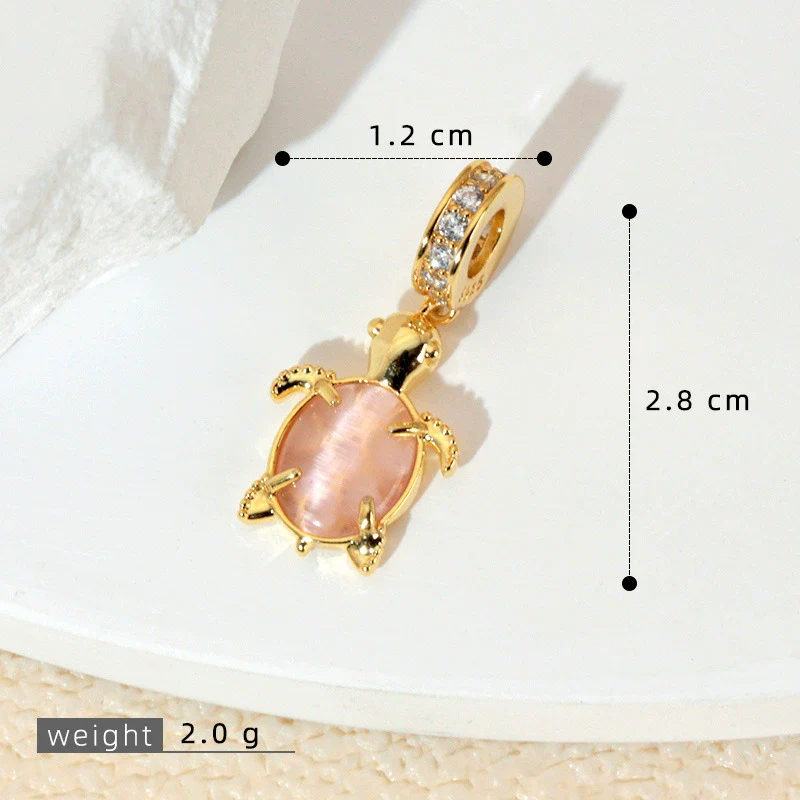 Wholesale Copper Minimalist Animal Zodiac Micropaved Marine Turtle Starfish Necklace Pendant - Image 29