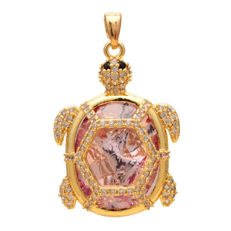 Wholesale Copper Minimalist Animal Zodiac Micropaved Marine Turtle Starfish Necklace Pendant - Image 5