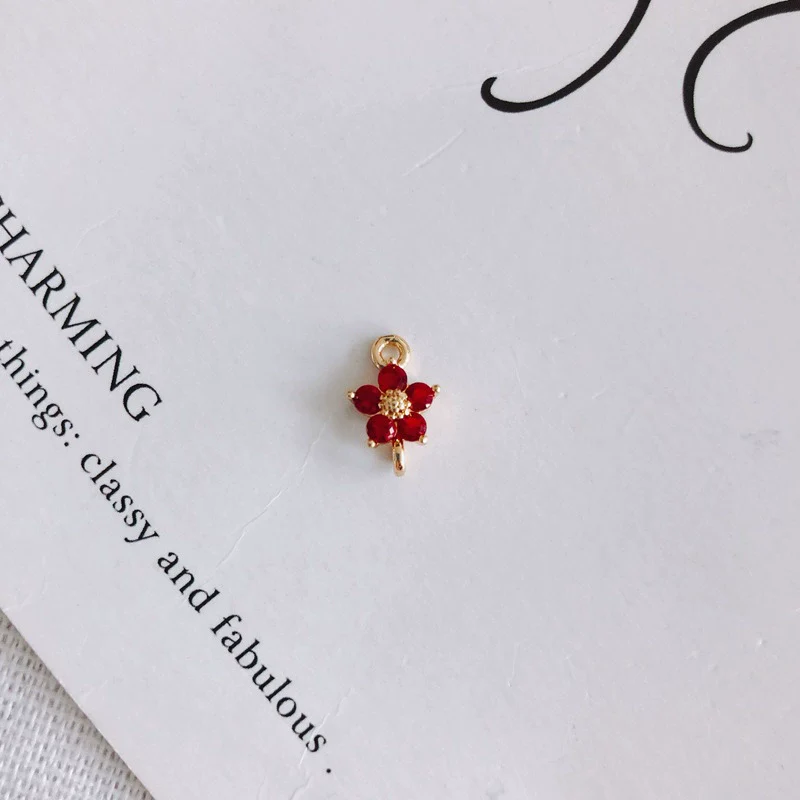 Wholesale Copper Plated Real Gold Hollow Flower Zircon Earrings Jewelry Accessories - Image 11