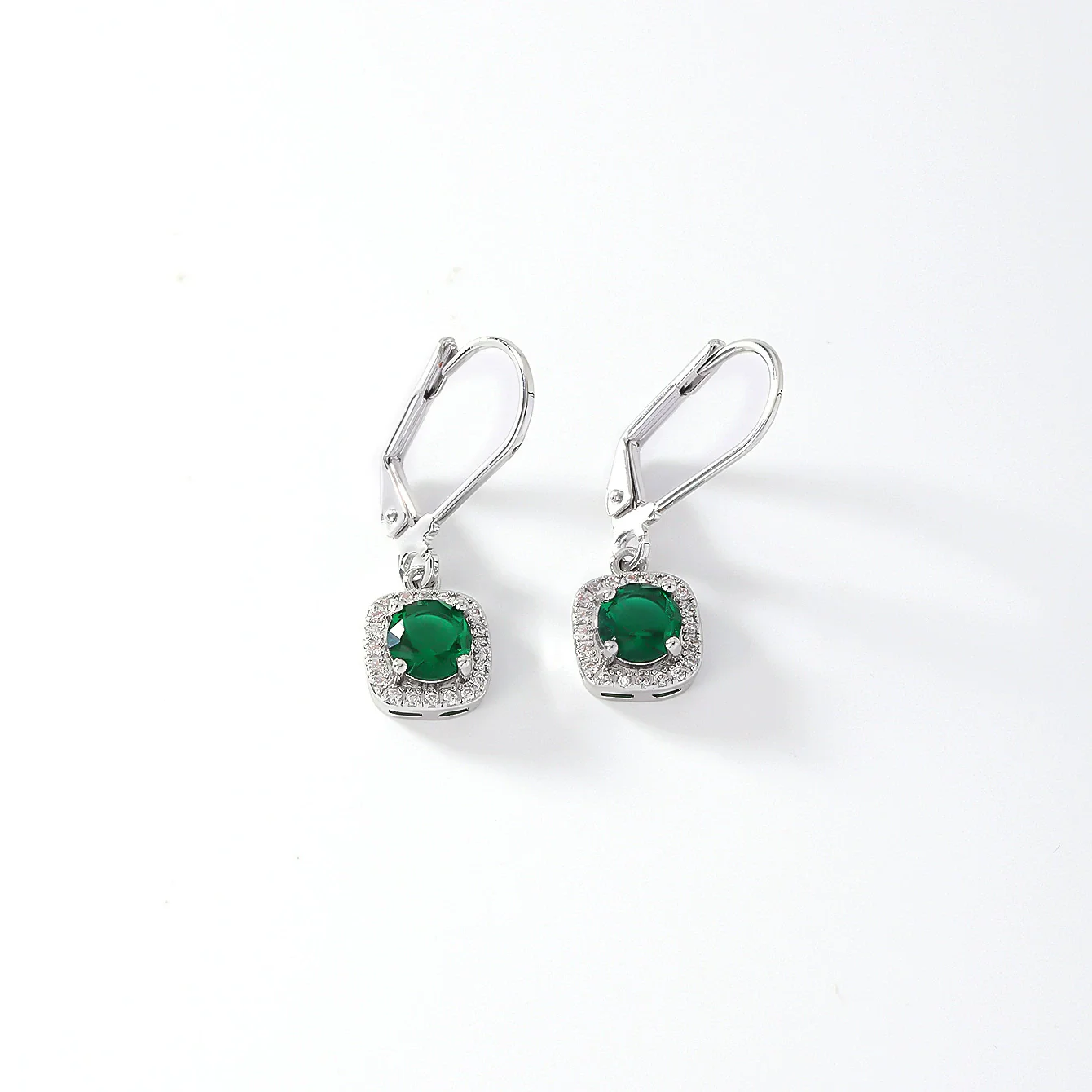 Wholesale Copper Round Zircon Inlay Women's Simple Fashion Light Luxury Highend Temperament Colorful Earrings - Image 10