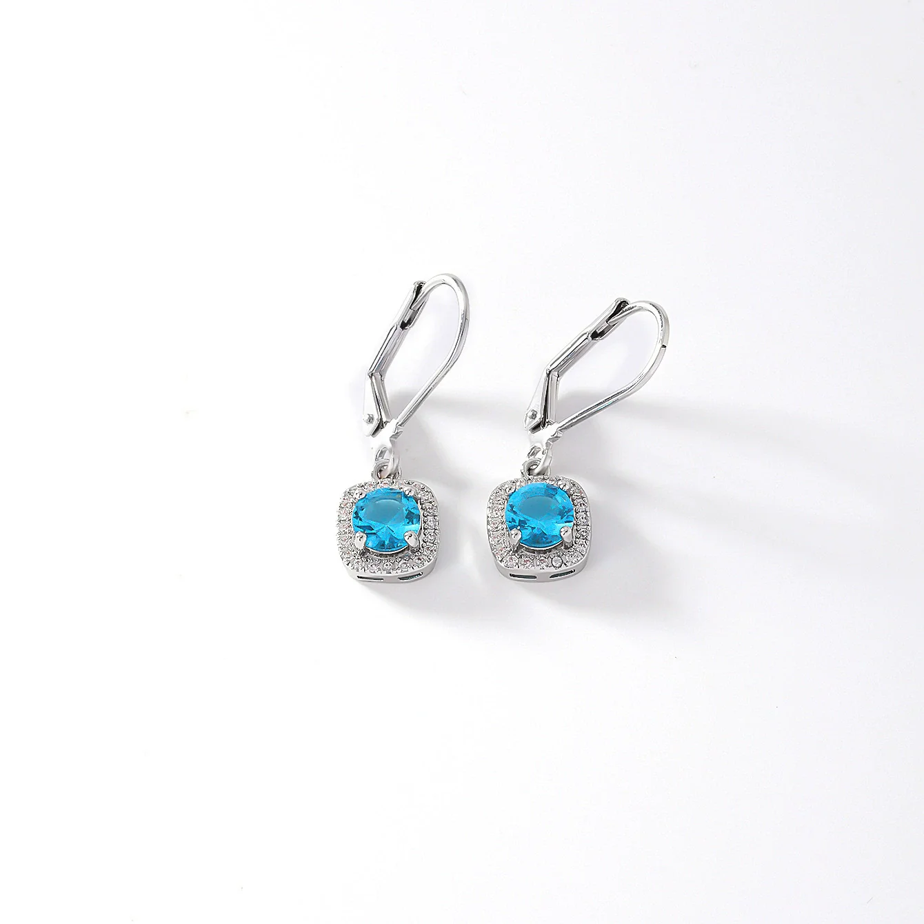 Wholesale Copper Round Zircon Inlay Women's Simple Fashion Light Luxury Highend Temperament Colorful Earrings - Image 11