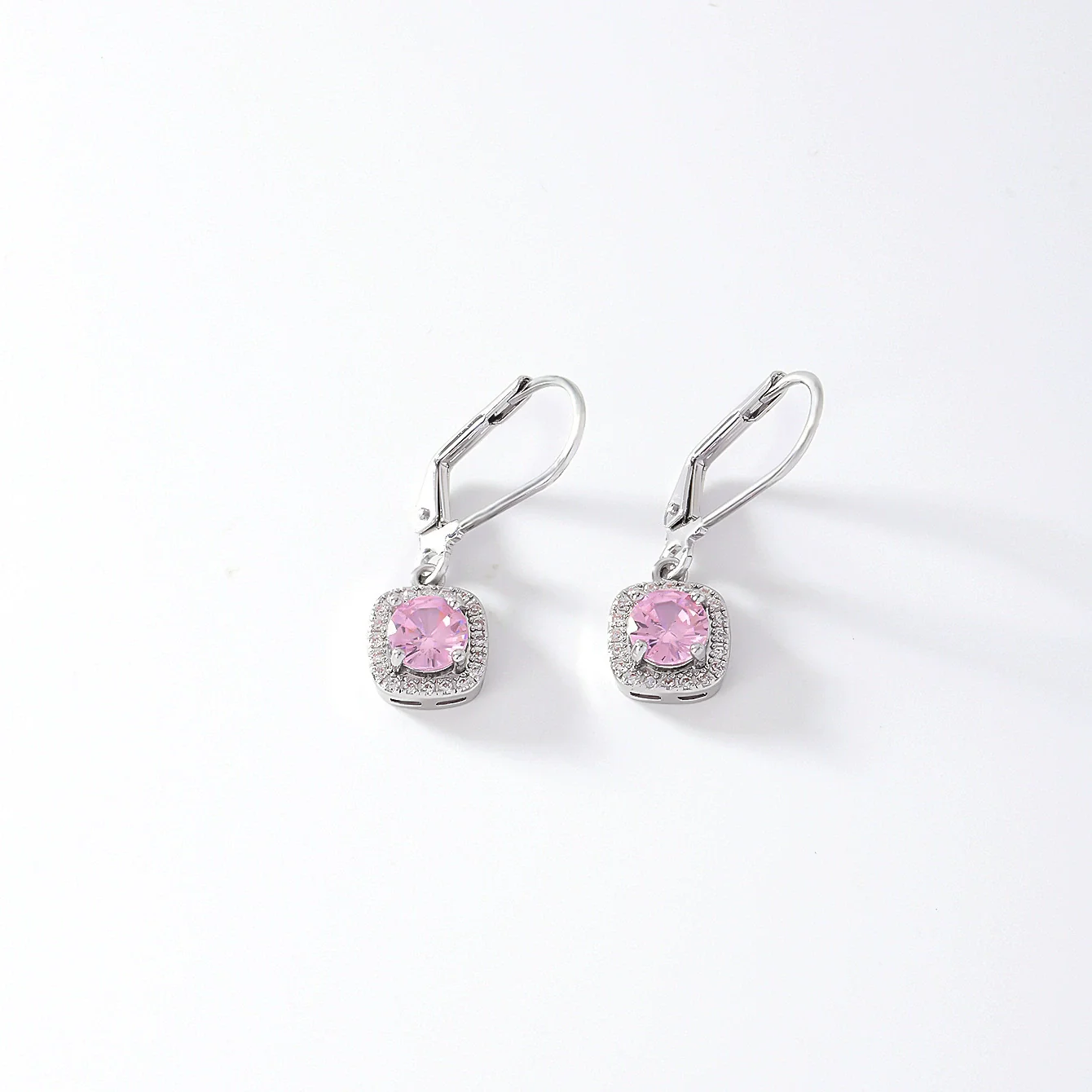 Wholesale Copper Round Zircon Inlay Women's Simple Fashion Light Luxury Highend Temperament Colorful Earrings - Image 13