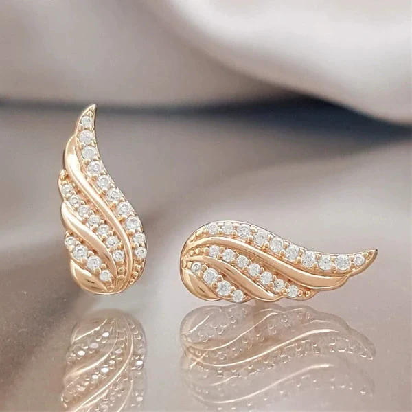 Wholesale Copper Wings Microinlaid Women's Earrings Accessories - Image 4