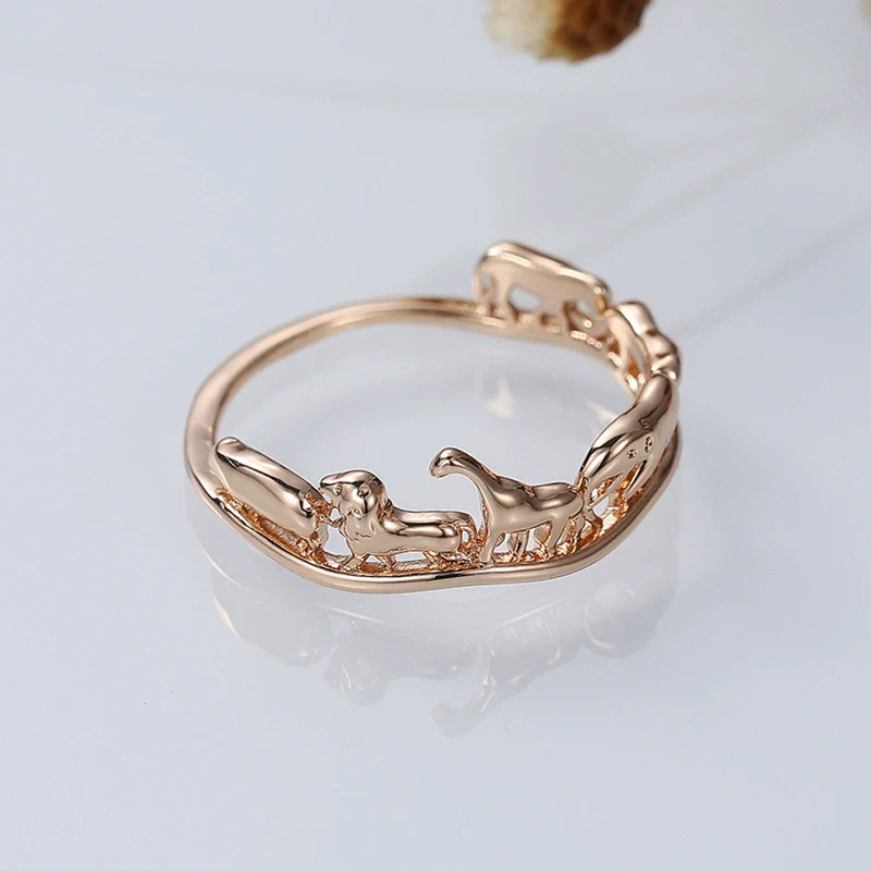 Wholesale Copper Women's Ring With Animal And Zodiac Design Inlaid With Zircon - Image 4