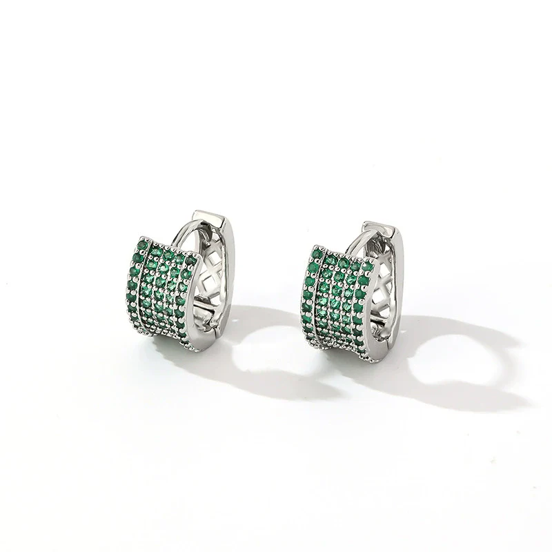 Wholesale Copper Zircon Threedimensional Simple Light Luxury Women's Earrings - Image 13
