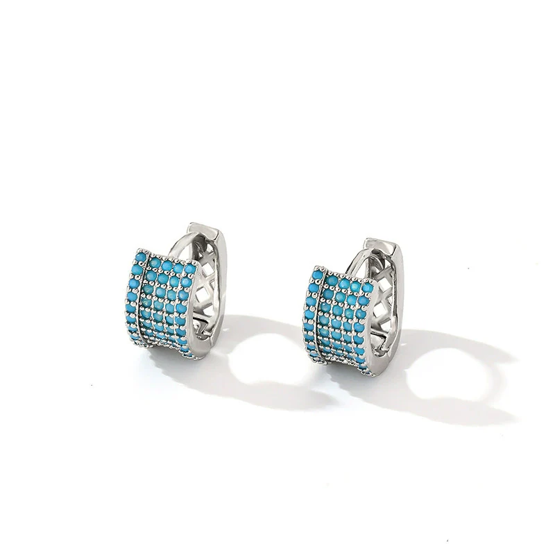 Wholesale Copper Zircon Threedimensional Simple Light Luxury Women's Earrings - Image 14