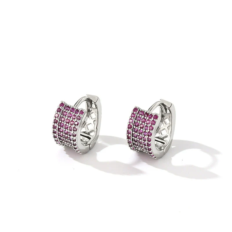 Wholesale Copper Zircon Threedimensional Simple Light Luxury Women's Earrings - Image 17