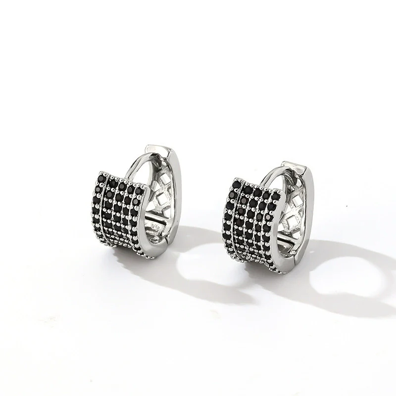 Wholesale Copper Zircon Threedimensional Simple Light Luxury Women's Earrings - Image 18