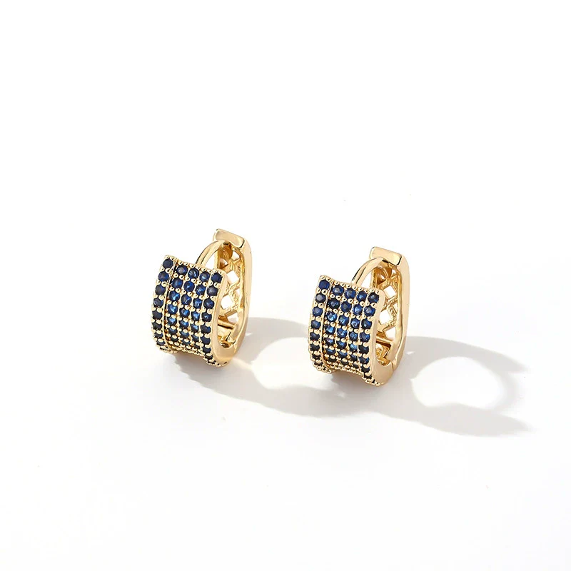 Wholesale Copper Zircon Threedimensional Simple Light Luxury Women's Earrings - Image 8