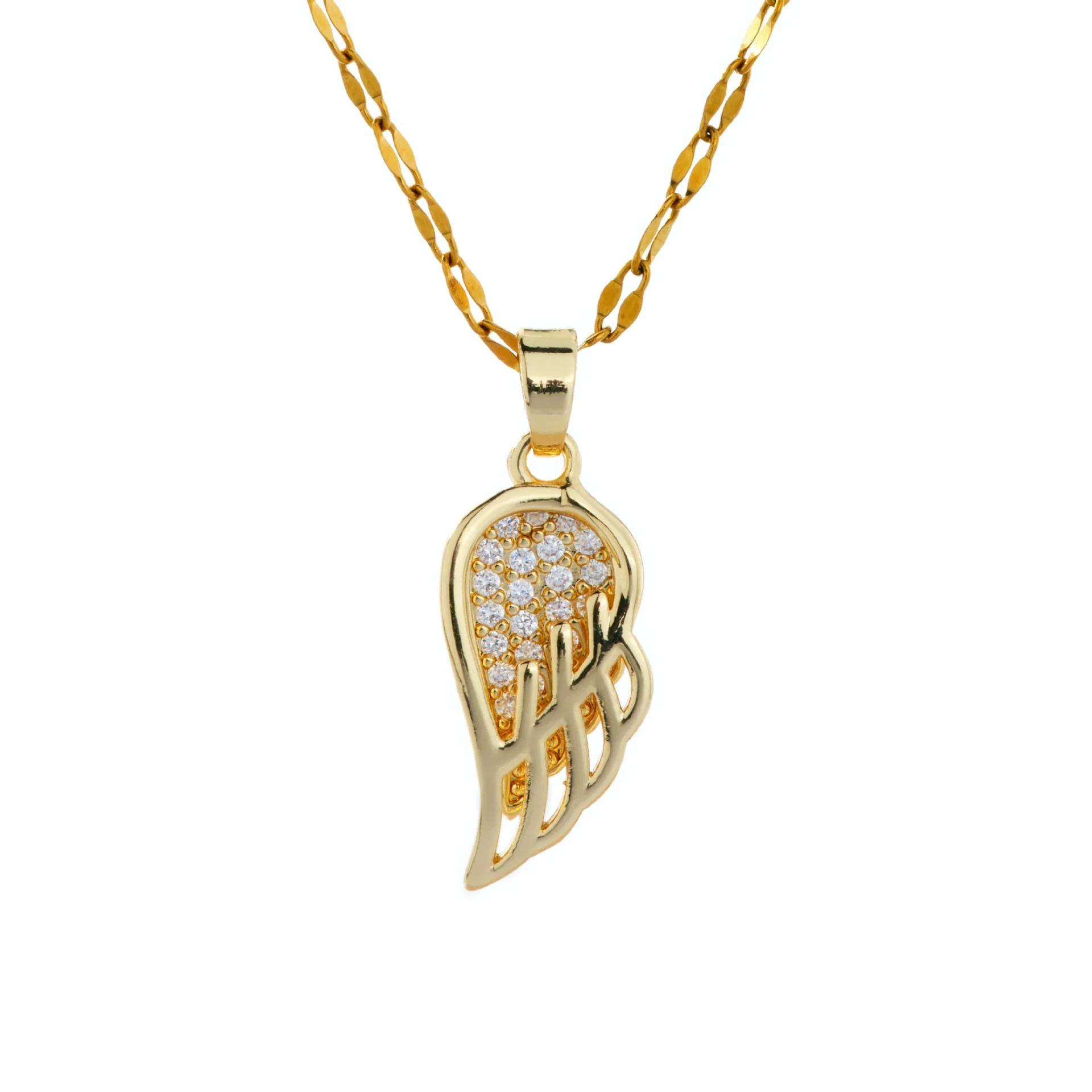 Wholesale Copper Zirconia Geometric Lip Chain Necklace Unisex Minimalist Luxury - Image 5