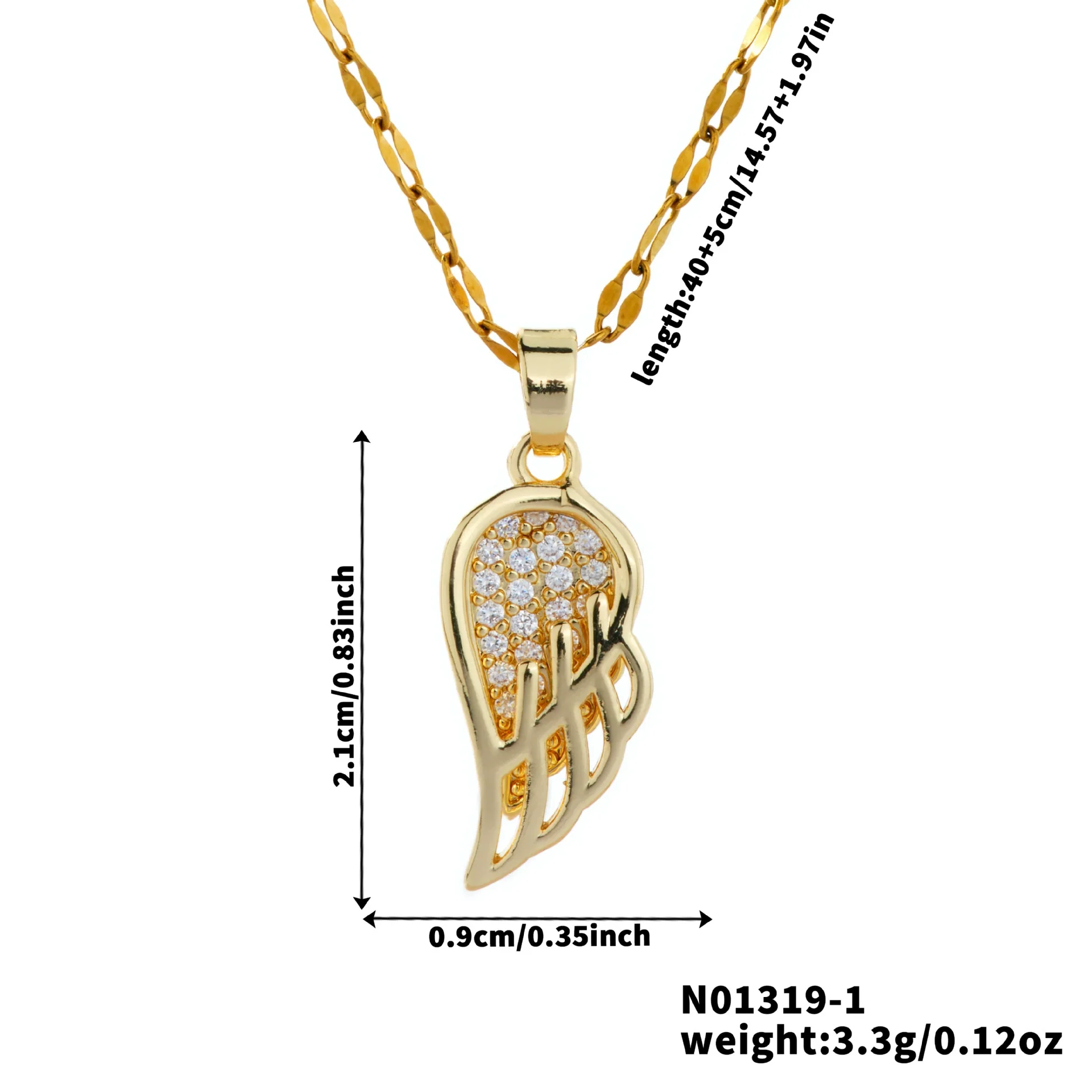 Wholesale Copper Zirconia Geometric Lip Chain Necklace Unisex Minimalist Luxury - Image 6