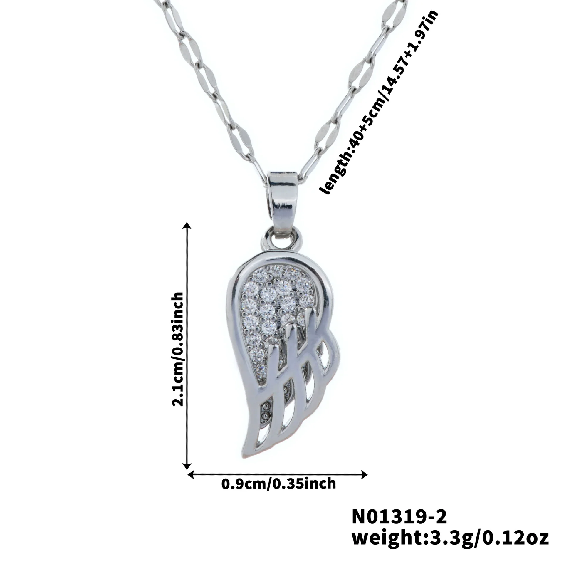 Wholesale Copper Zirconia Geometric Lip Chain Necklace Unisex Minimalist Luxury - Image 7