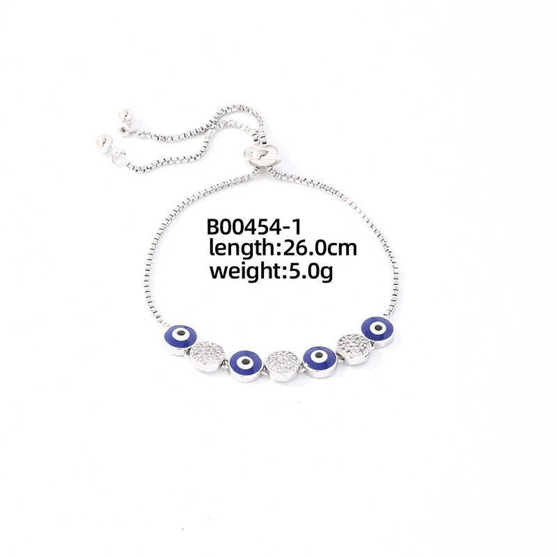 Wholesale Copper Zirconia Heart Shape And Leaves Wave Pattern Small And Fresh Style Women's Bracelet - Image 6