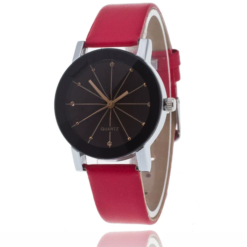 Wholesale Couple Belt Watches Casual Style Round Dial Pu Belt Stainless Steel Buckle Alloy Case - Image 18