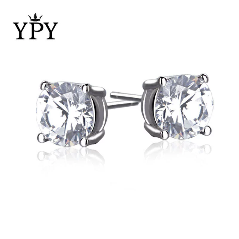 Wholesale Couple Earrings Sterling Silver 925 Geometric Pattern With Diamond Eight Heart Eight Arrows