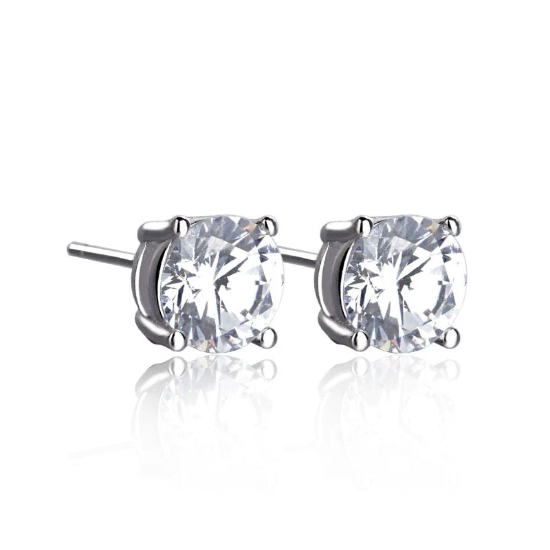 Wholesale Couple Earrings Sterling Silver 925 Geometric Pattern With Diamond Eight Heart Eight Arrows - Image 10