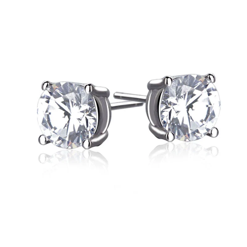 Wholesale Couple Earrings Sterling Silver 925 Geometric Pattern With Diamond Eight Heart Eight Arrows - Image 5