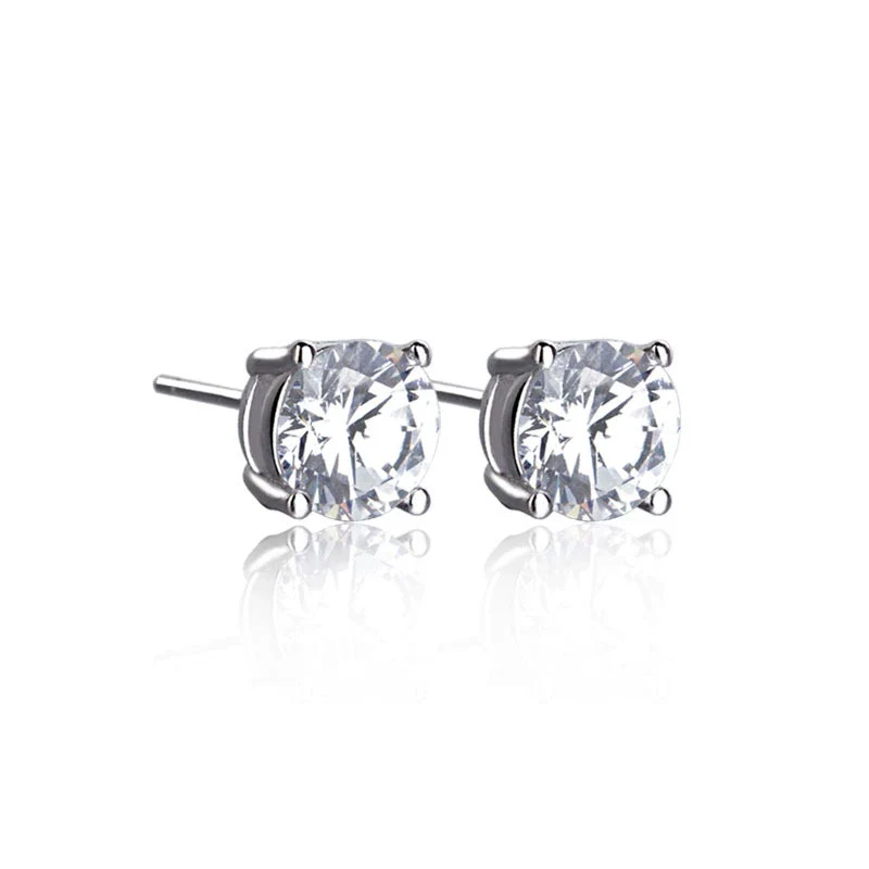 Wholesale Couple Earrings Sterling Silver 925 Geometric Pattern With Diamond Eight Heart Eight Arrows - Image 6