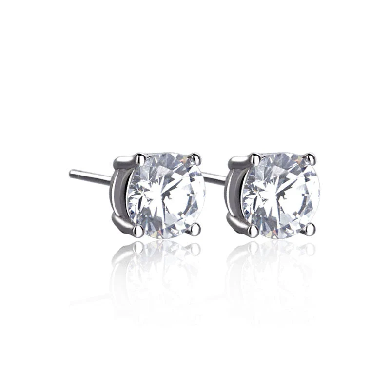 Wholesale Couple Earrings Sterling Silver 925 Geometric Pattern With Diamond Eight Heart Eight Arrows - Image 7