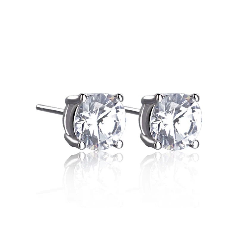 Wholesale Couple Earrings Sterling Silver 925 Geometric Pattern With Diamond Eight Heart Eight Arrows - Image 9