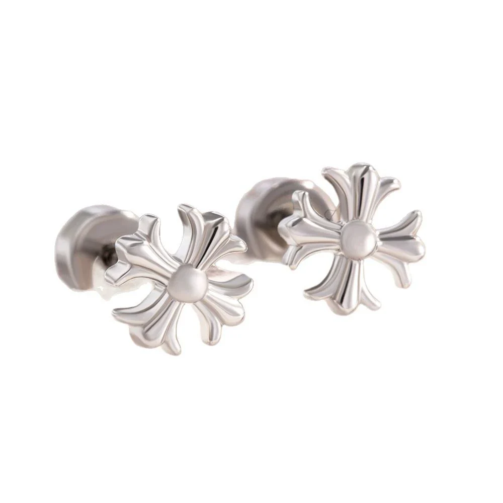 Wholesale Cross Earrings Copper Titanium Steel Electroplated Unisex - Image 4