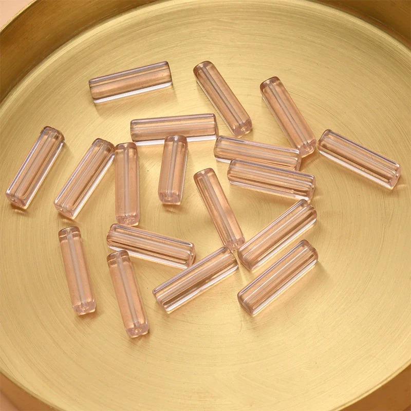 Wholesale Crystal Glass Long Square Straight Tube Beads Jewelry Making Materials For Earring Necklace Bracelet - Image 15