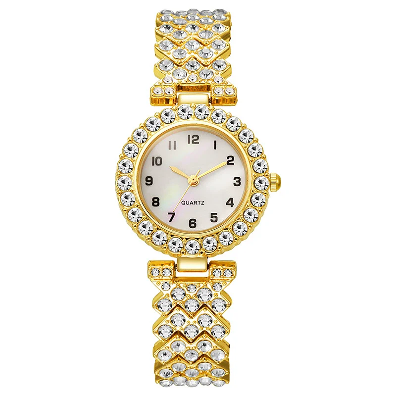 Wholesale Diamond Bracelet Quartz Watch Alloy Material Round Shape Leisure Style - Image 6