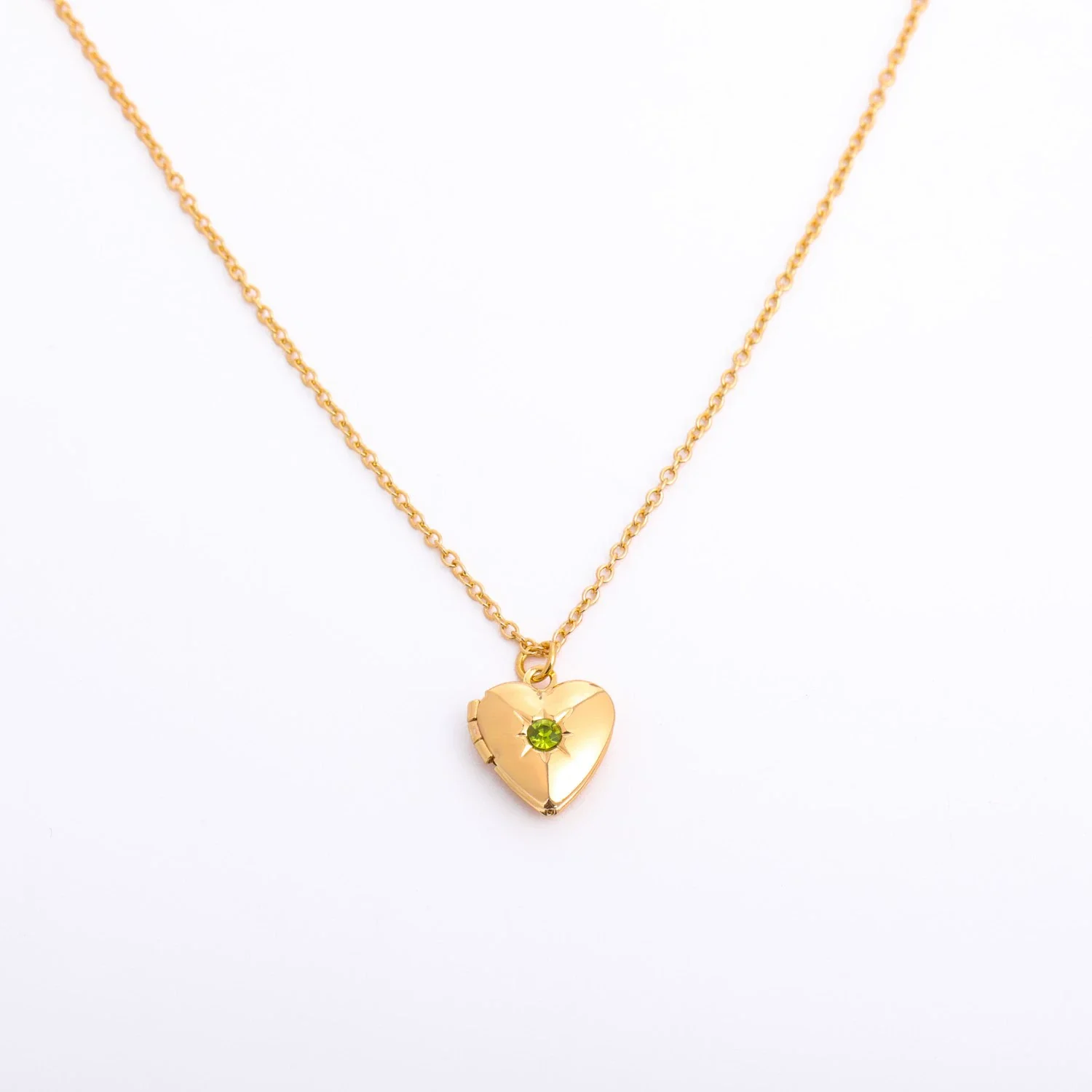 Wholesale Diamond Design Geometric Heartshaped Copper And Titanium Steel Necklace For Women - Image 10