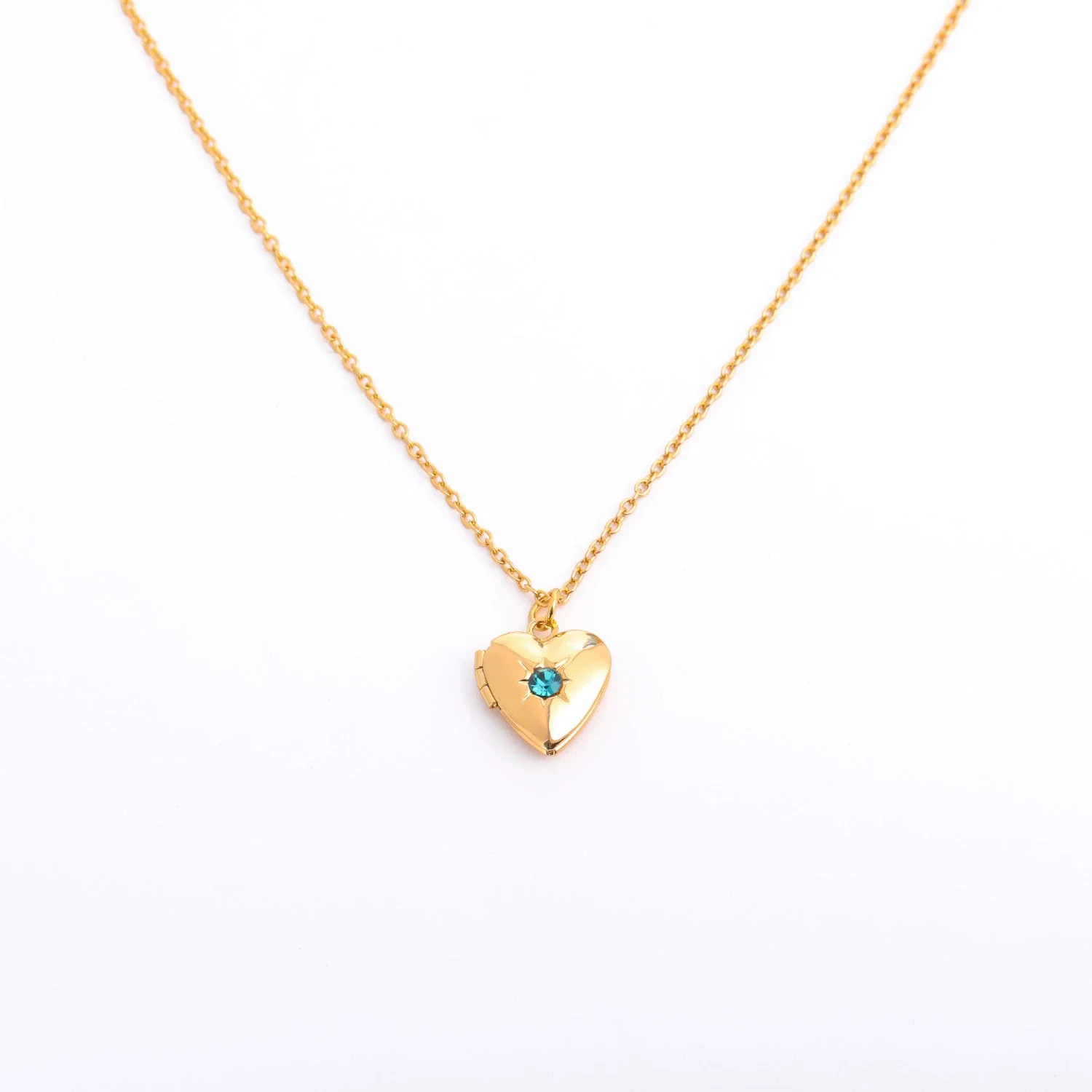 Wholesale Diamond Design Geometric Heartshaped Copper And Titanium Steel Necklace For Women - Image 8