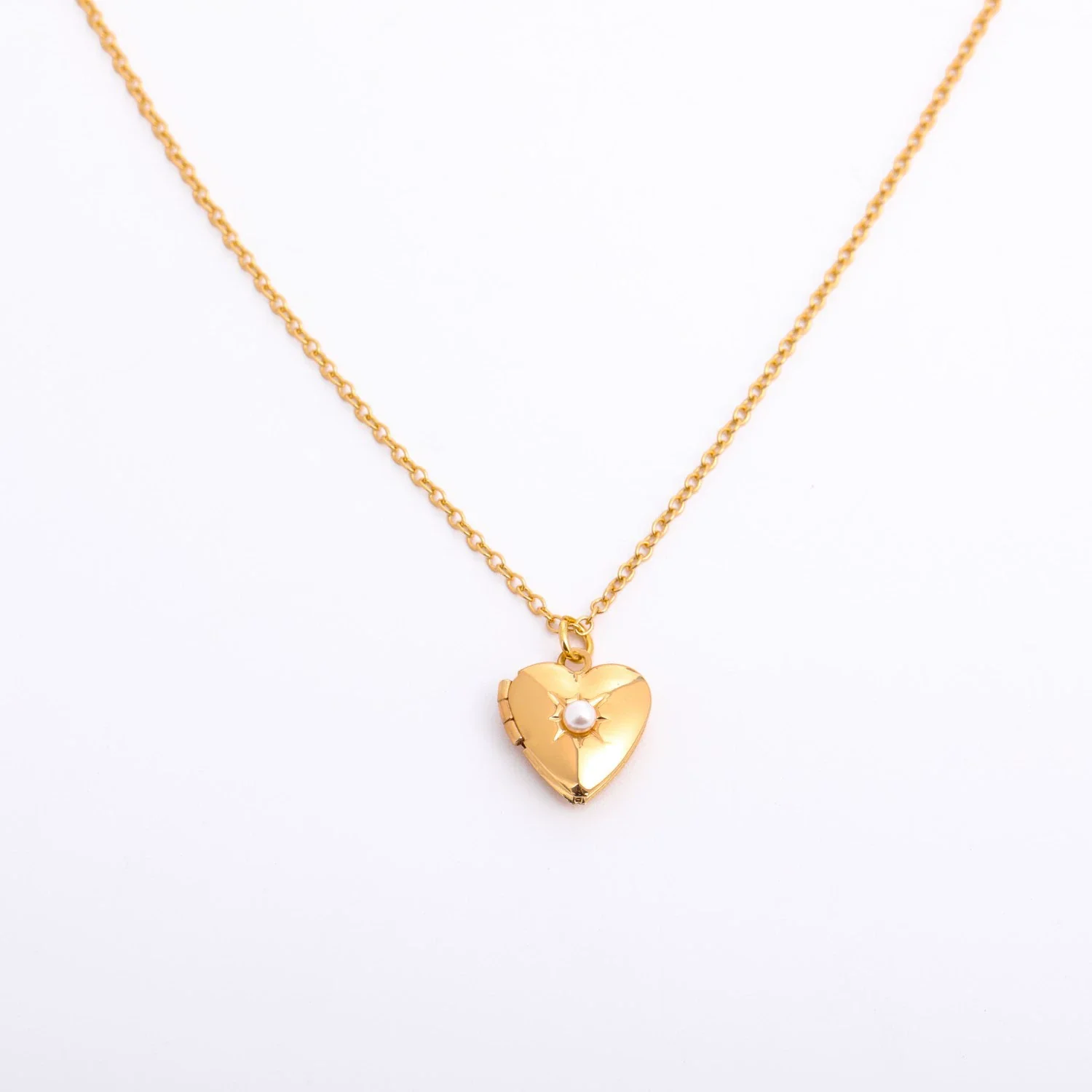 Wholesale Diamond Design Geometric Heartshaped Copper And Titanium Steel Necklace For Women - Image 9