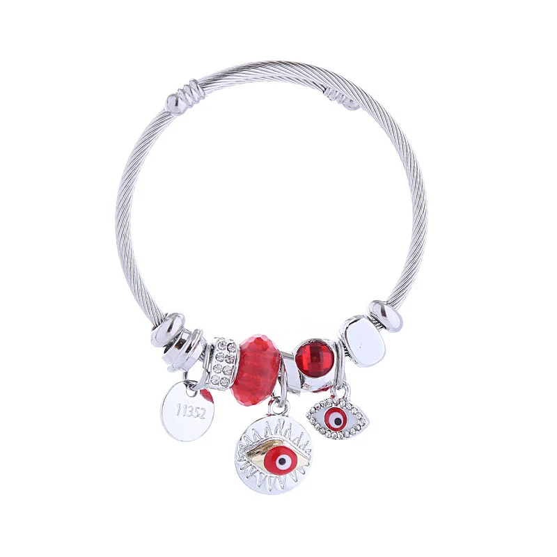 Wholesale Diamondencrusted Alloy Heartshaped Adjustable Bracelet For Unisex Fashion Jewelry - Image 5