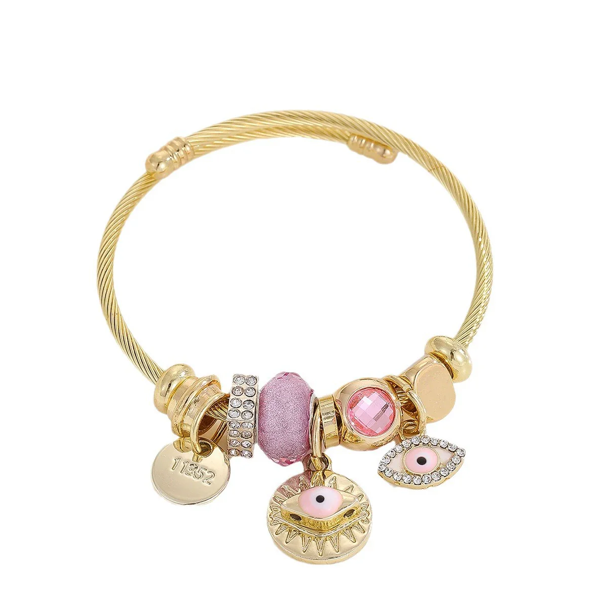 Wholesale Diamondencrusted Crystal Alloy Bracelet With Exquisite Pendant For Women - Image 5