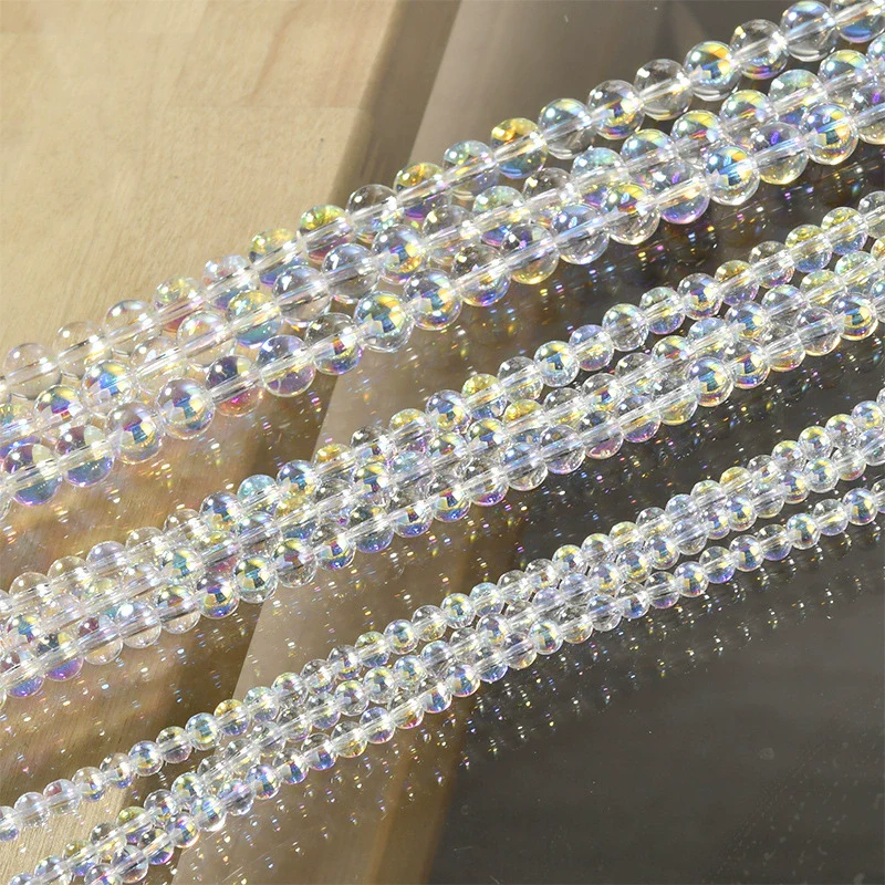 Wholesale Diy Beaded Jewelry Accessories Glass Glazed Round Beads Electroplated For Bracelet Necklace - Image 3