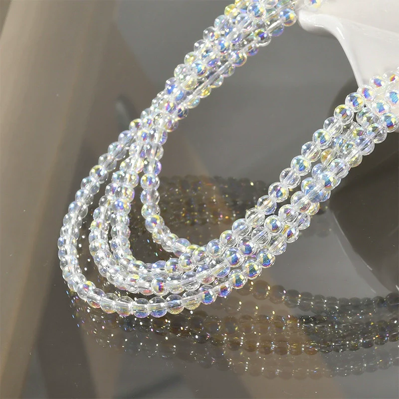 Wholesale Diy Beaded Jewelry Accessories Glass Glazed Round Beads Electroplated For Bracelet Necklace - Image 4