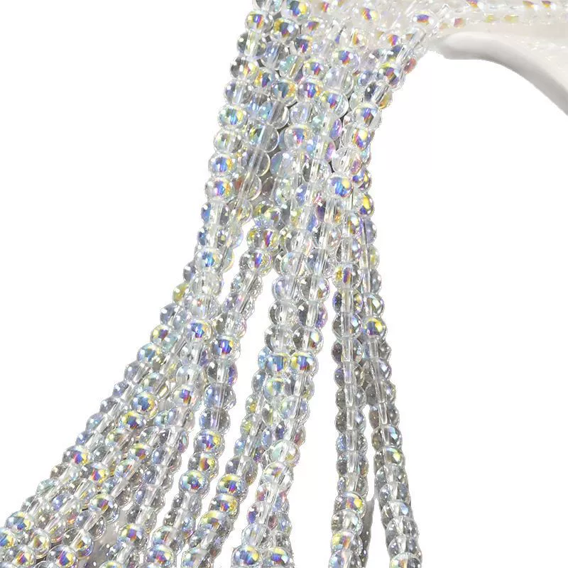 Wholesale Diy Beaded Jewelry Accessories Glass Glazed Round Beads Electroplated For Bracelet Necklace - Image 5