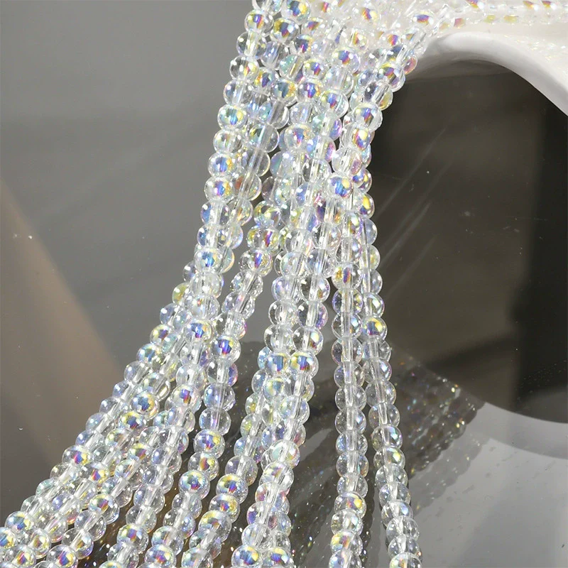 Wholesale Diy Beaded Jewelry Accessories Glass Glazed Round Beads Electroplated For Bracelet Necklace - Image 6