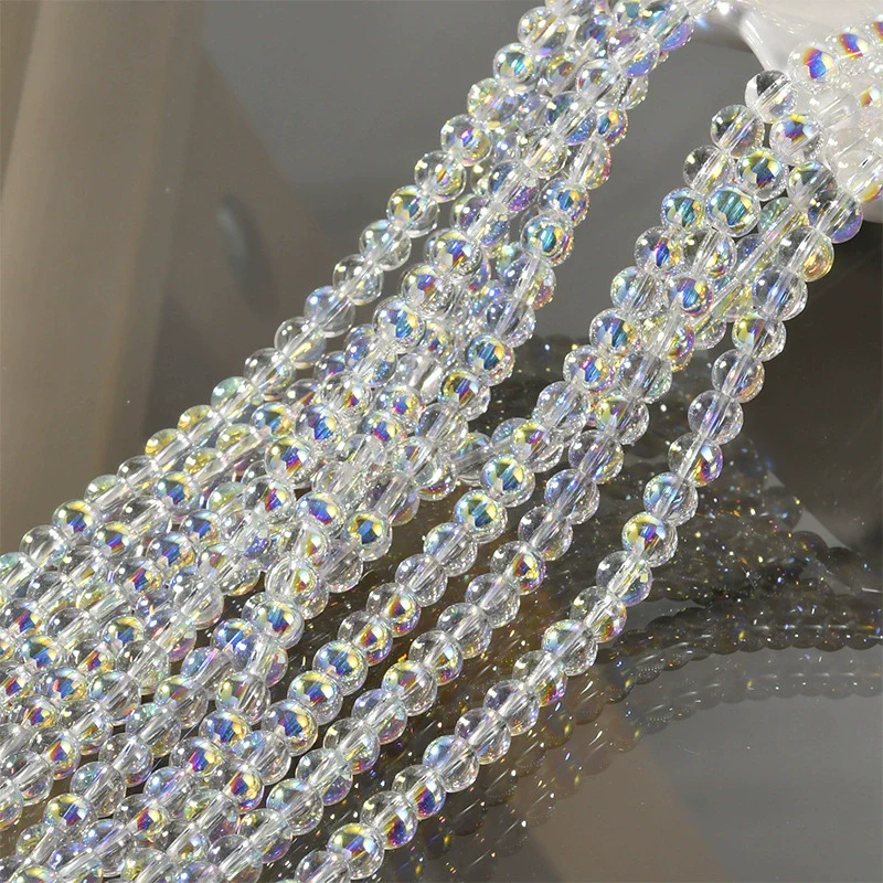 Wholesale Diy Beaded Jewelry Accessories Glass Glazed Round Beads Electroplated For Bracelet Necklace - Image 7