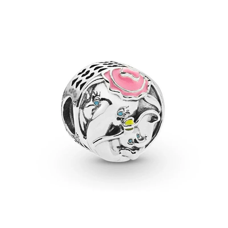 Wholesale Diy Beads 925 Silver Magnolia Love Full Diamond Fixed Hanging Beads With Totem Pattern Inlay - Image 11