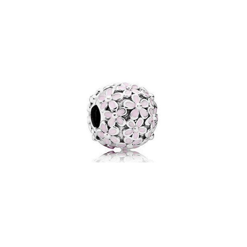 Wholesale Diy Beads 925 Silver Magnolia Love Full Diamond Fixed Hanging Beads With Totem Pattern Inlay - Image 17