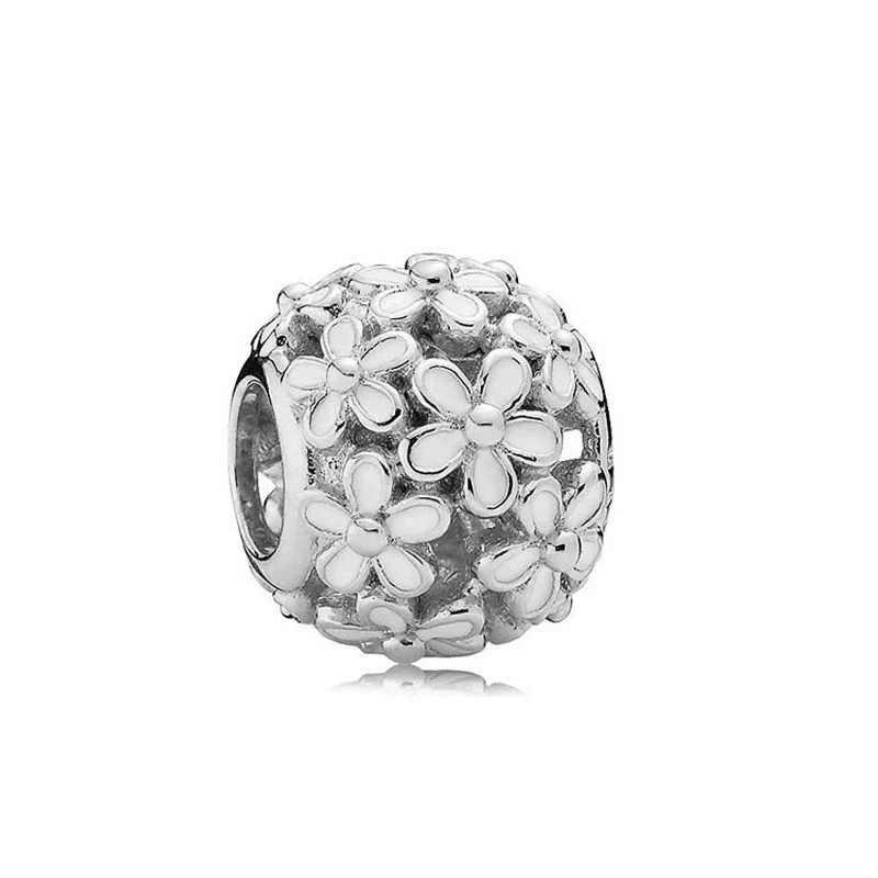 Wholesale Diy Beads 925 Silver Magnolia Love Full Diamond Fixed Hanging Beads With Totem Pattern Inlay - Image 18