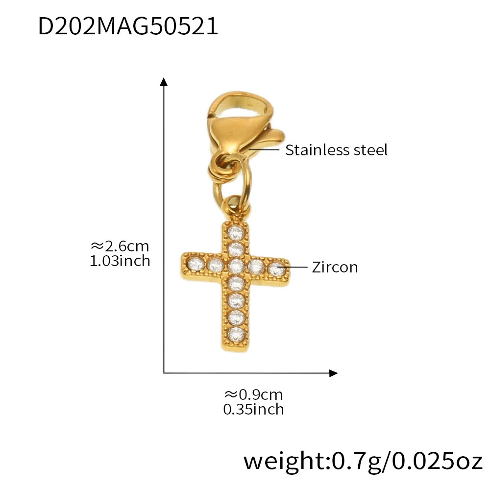 Wholesale Diy Ferris Wheel Zircon Oil Drop Geometric Stainless Steel Electroplated Bracelet And Anklet Set For Women - Image 30